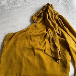 Mustard colored blouse